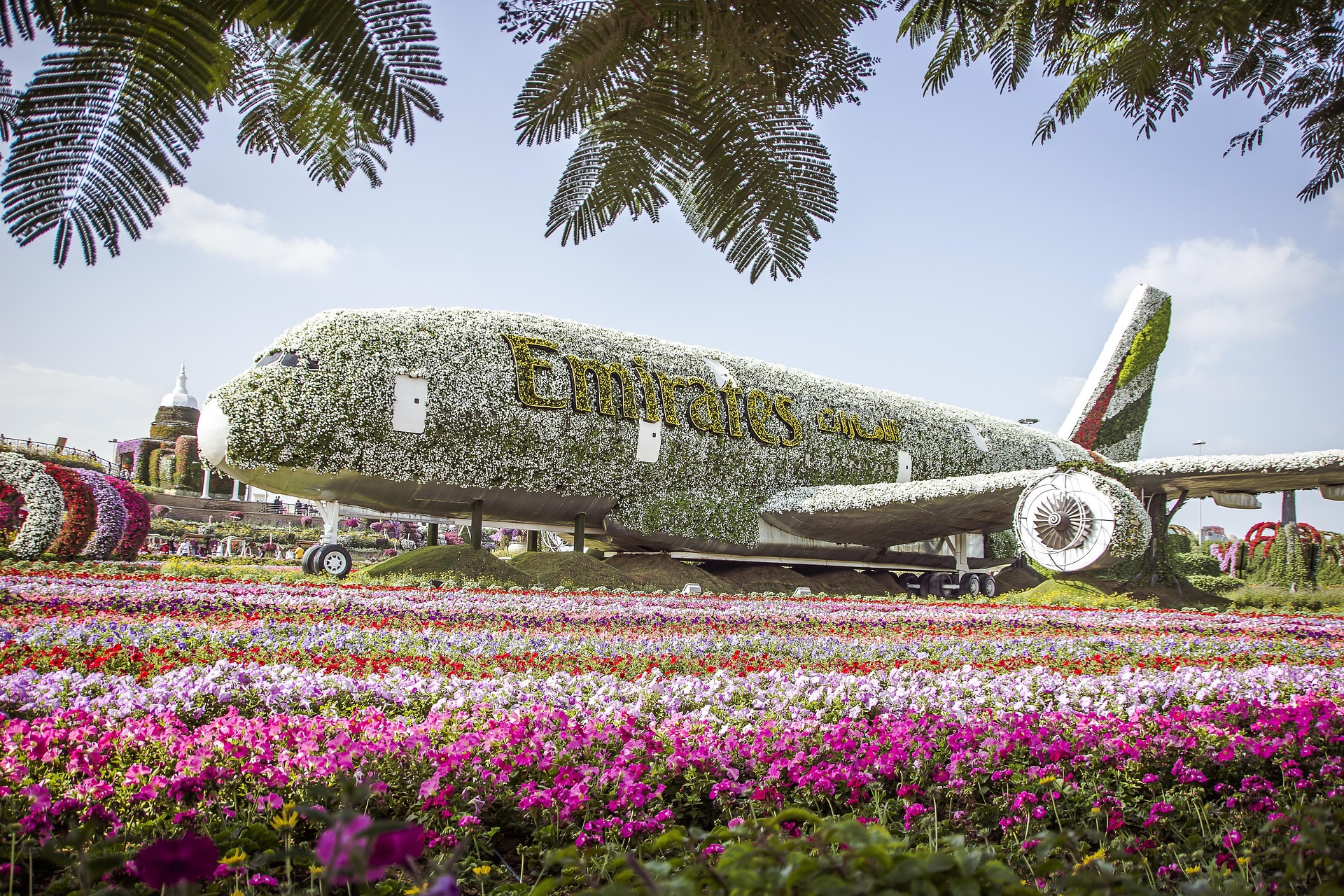 Entrada a Dubai Miracle Garden — Jardín de flores